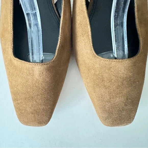 NEW Vince Hart Cinnamon Suede Slingback Women's Kitten Heels, Sz 9 - Picture 5 of 14